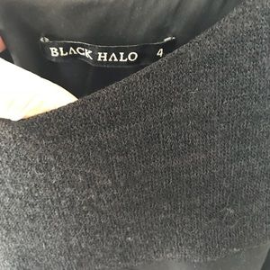 Black Halo long sleeve dress